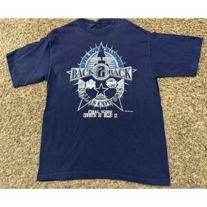 VTG 1994 Logo 7 Dallas Cowboys Back 2 Back Super Bowl Champion Shirt Size Large